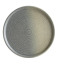 Hornfels Ripple Teller flach 26cm, Grau